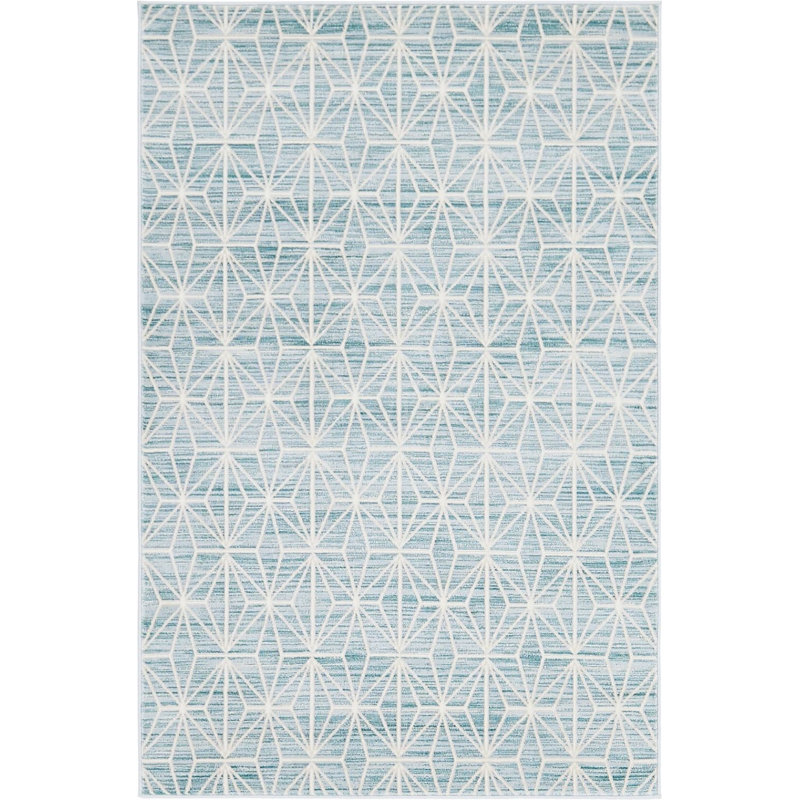 Heights Abstract Indoor Rug, Rectangle 4' x 6'