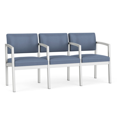Lenox Steel Waiting Reception 3 Seat Tandem Seating Metal Frame