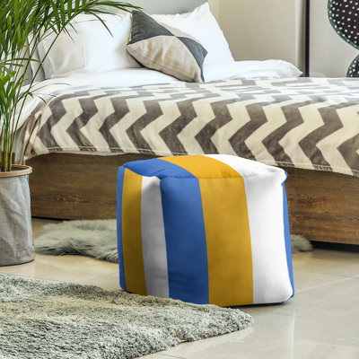 Repose-pieds cube la ours college stripes