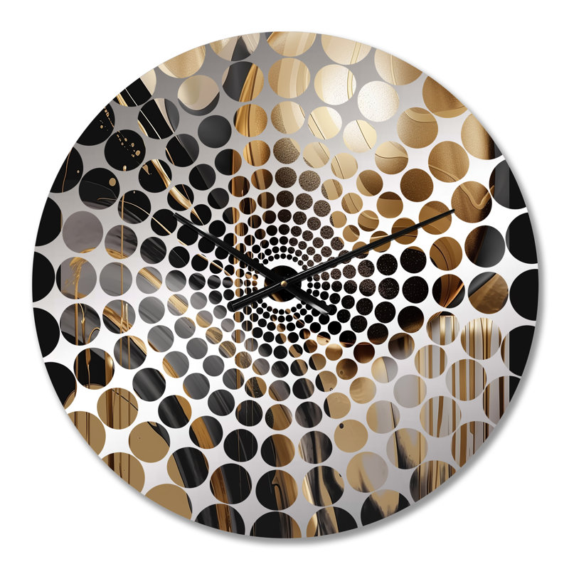 Rayniyah - Horloge murale abstraite en marbre, Médium
