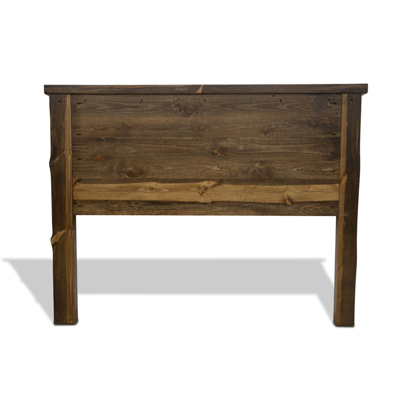 Adein Collection Smooth Sawn Solid Slab Headboard, Queen - Provincial Stain and Clear Lacquer Finish, Espresso, Queen