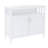 White Buffet Server Cabinet For Kitchen. E1 Material. Painted Top And Shelves. Large Storage Capacity With Adjustable Shelf. Easy Assembly Kit Included. Secure Magnetic Door Kitchen Side - White.