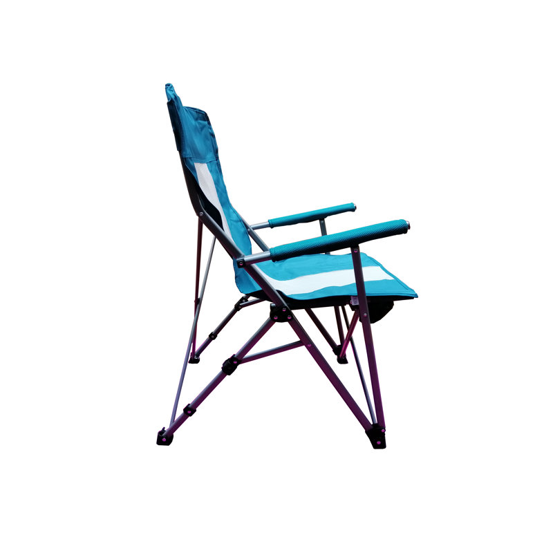 Forough Folding Camping Chair, Teal Blue