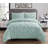 Swift Home Pintuck 3-Piece Microfiber Comforter Set - Solid Colors and Striped Designs - All-Seasonal, Durable, Easy Care-1258347448-1258347451