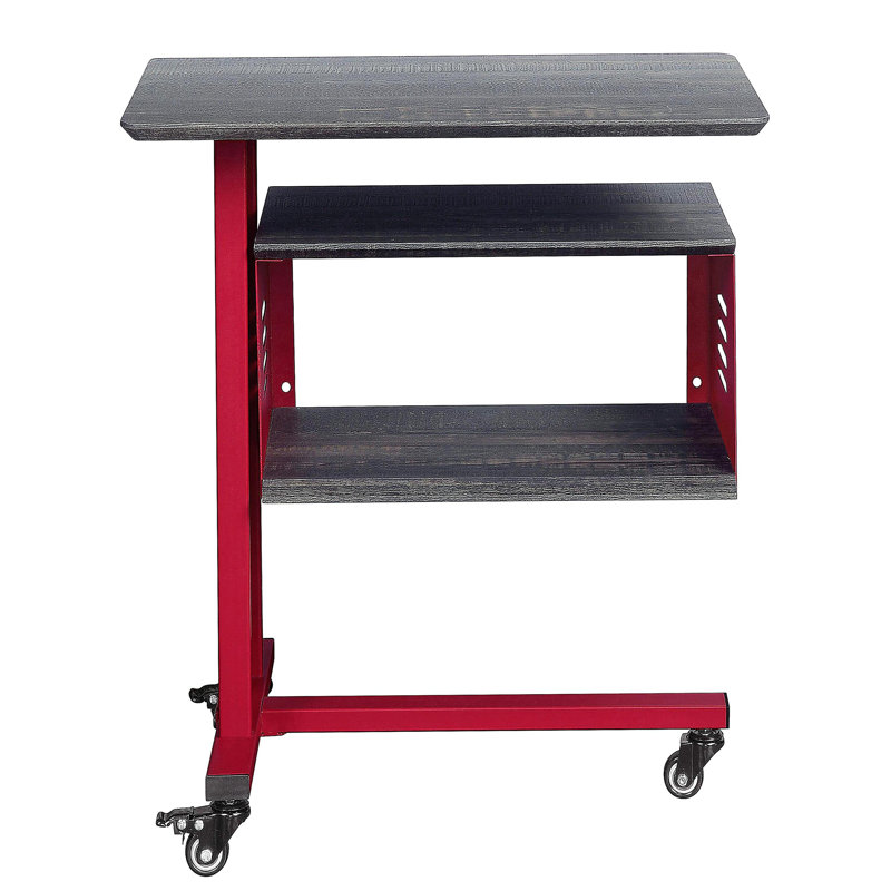 Ensemble de tables d'appoint et de tablettes rouges