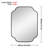 Gluck Metal Flat Wall Mirror