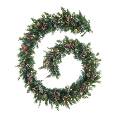 70cm Lighted Faux GARLAND with Lights