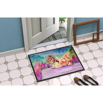 Stephenville Non-Slip Floral Indoor Doormat