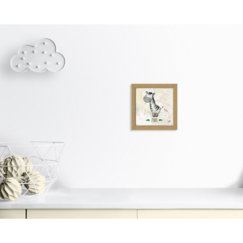 Adhésif décoratif 4 pi Jungle Day, Encadré plat chêne, H 12 po x l 12 po x P 0,6 po