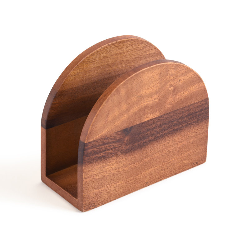 Acacia Wood Vertical Napkin Holder