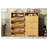 Natural Wood Shoe Cabinet with 3 Flip Drawers - Tall Free Standing Shoe Storage Organizer for Entryway, Hallway & Foyer - Modern Minimalist Shoe Rack with Hidden Storage, 31.6'' L x 9.6'' W x 54.4'' H