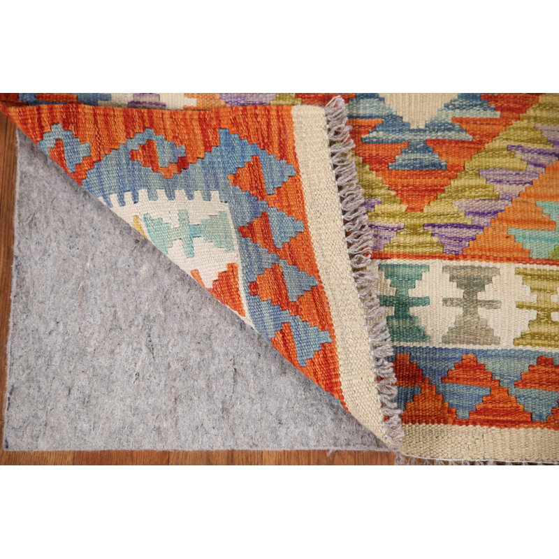 Multolor Wool Kilim Oriental Foyer Rug 3x4