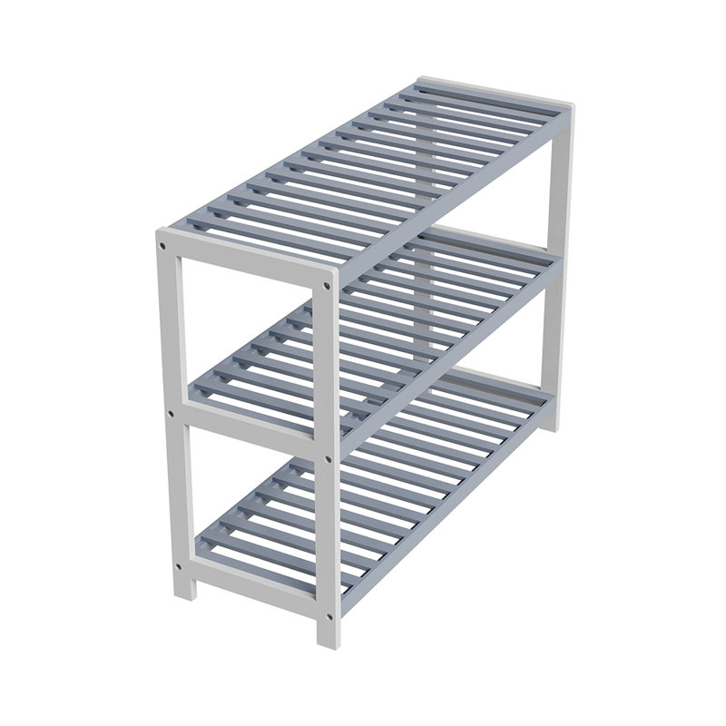 9 Pair Shoe Rack, Grey