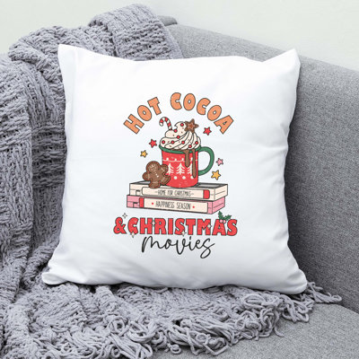 Christmas_Distressed_4 Reversible Throw Pillow
