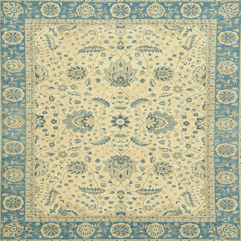 Abstract Indoor Rug, Square 3'