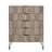 Dumbo 35" W Modern Dresser with 5 Full Extension Drawers in Rustic Gray and White-368761736