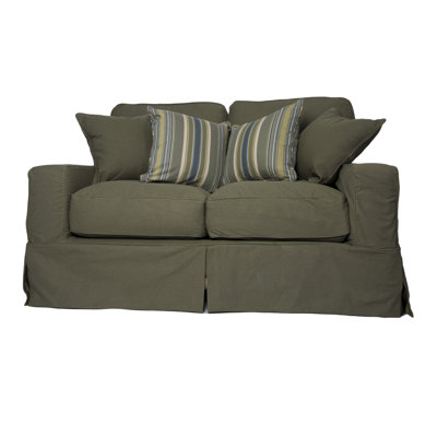 Gauvin 62'' Slipcovered Loveseat