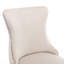 Chaise de salle à manger rembourrée, 2 pièces, beige Bois massif. Support élevé. Coussin en mousse. Chevilles réglables. 2 chaises confortables beiges Sw8809bg. Fabrication en bois. . Siège rembourré.