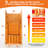 Indoor Infrared Sauna Room, 1260W/120V Canadian Hemlock Wood 1 Person Infrared saunas for Home with 7 Color Therapy Lamp, LCD Control Panel, Foot Heater, Dual Bluetooth Speakers, 32.3x32.3x66.1inch