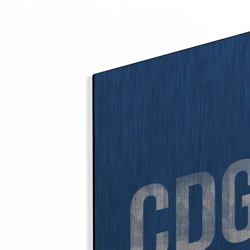 Ebern Designs 'CDG ATC' by O8 Left, Metal Wall Art, 24" H x 16" W