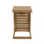 C-Shape End Table  Brown