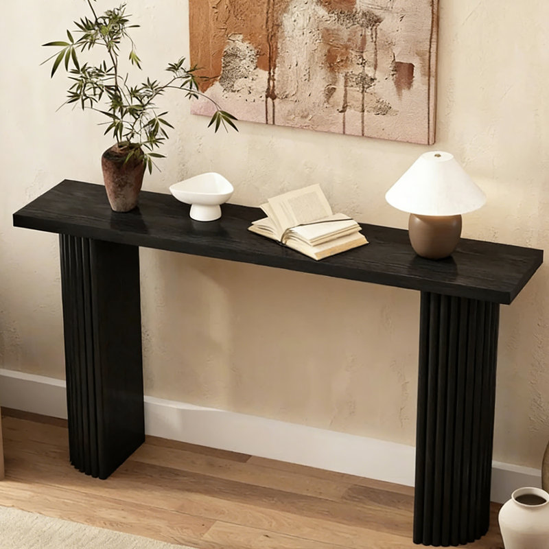 Console simple de style nordique, Noir
