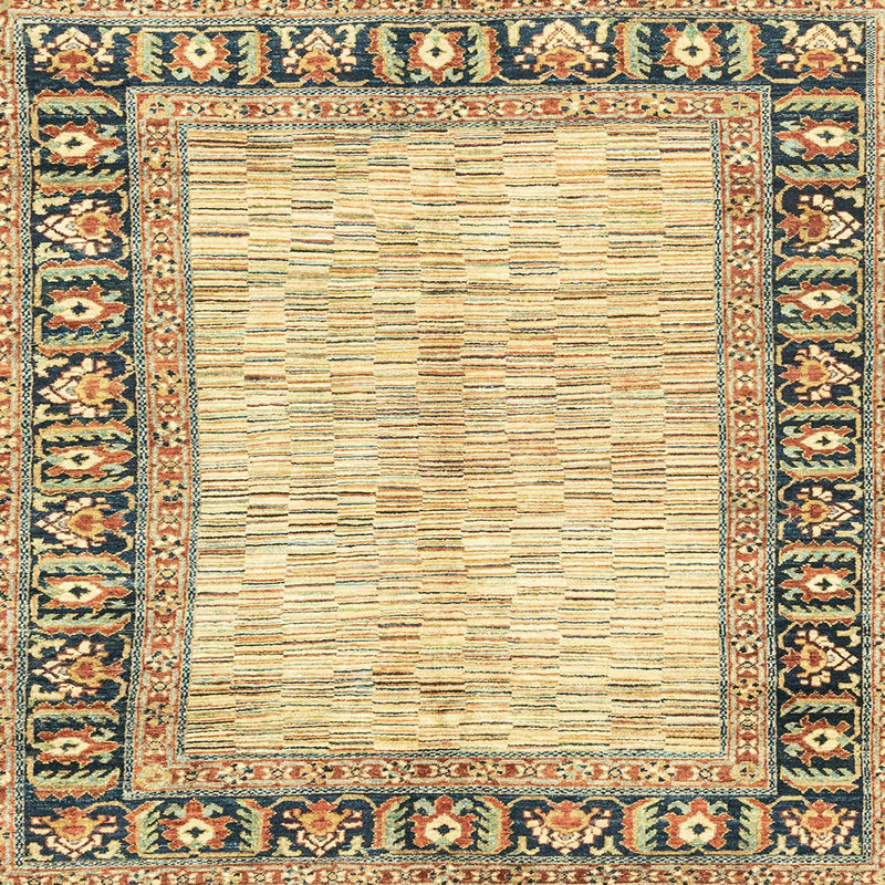 Tapis abstrait moderne 3415, Carré 5 pi