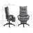 Adjustable Swivel Office Chair With Reclining Function And Footrest For Ultimate Comfort And Productivity.