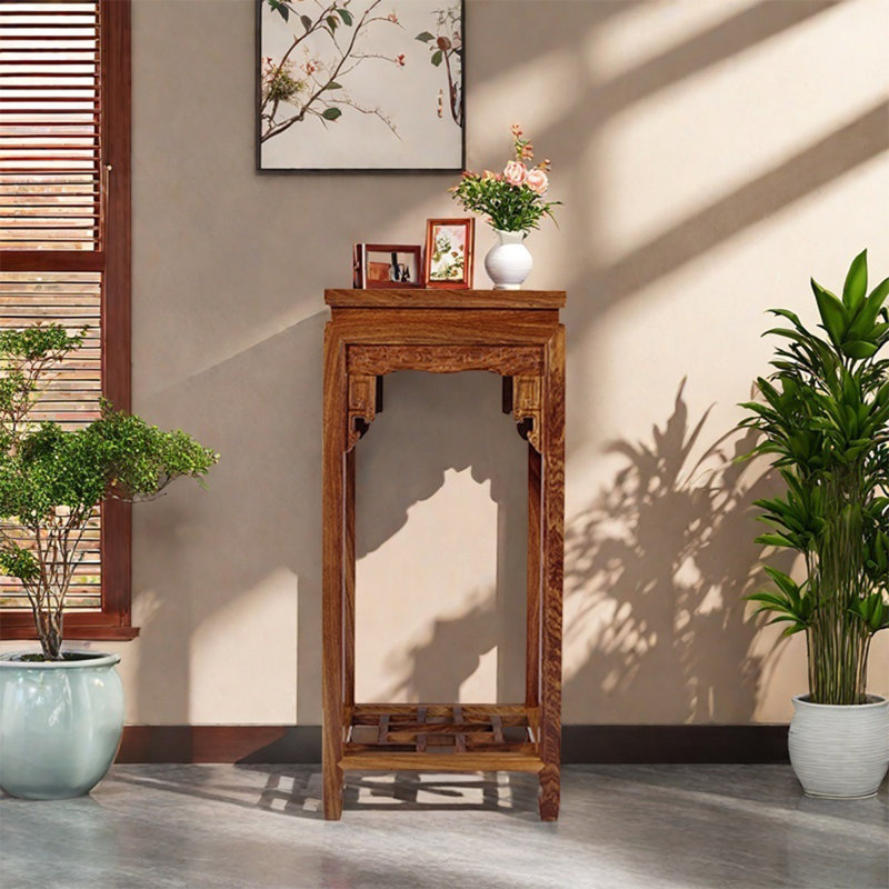 Support à fleurs pour support à bonsaï, H 31,5 po x l 14,17 po x P 14,17 po
