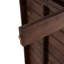 Canapés de patio confortables, ensemble moderne 2 pièces en bois d'acacia pour balcon