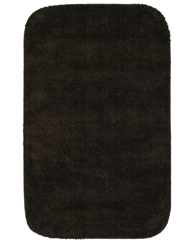 Tapis de bain antidérapant en nylon doux Mccluney, Chocolat, L 24 po x L 40 po
