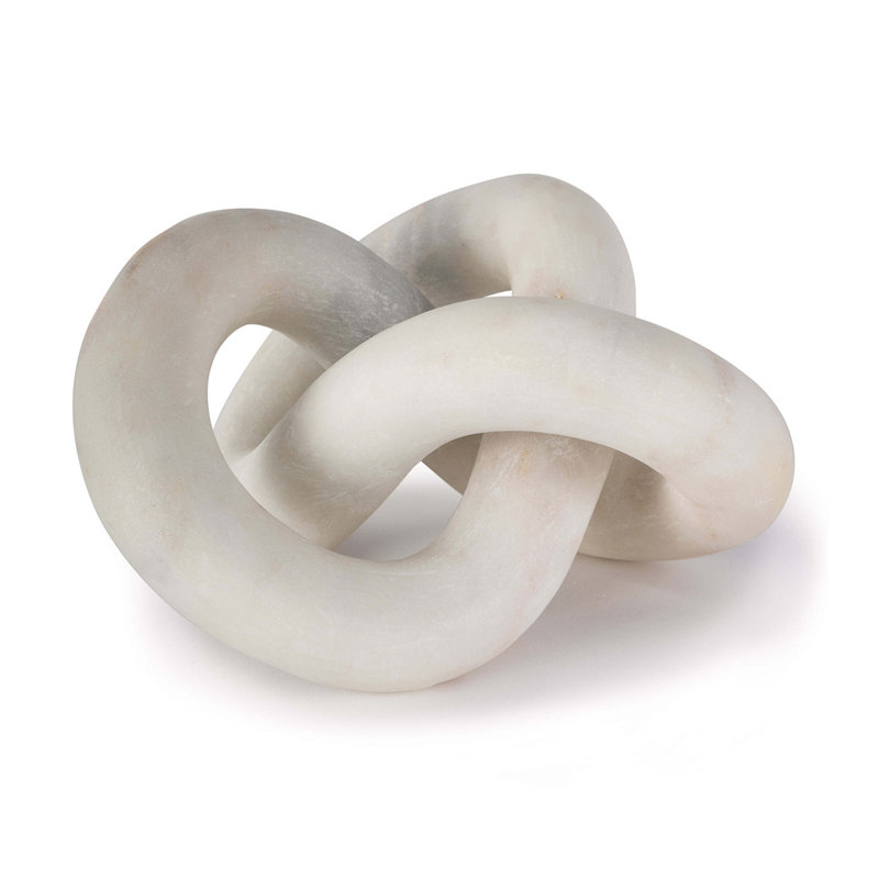 Cassius Marble Sculpture, White