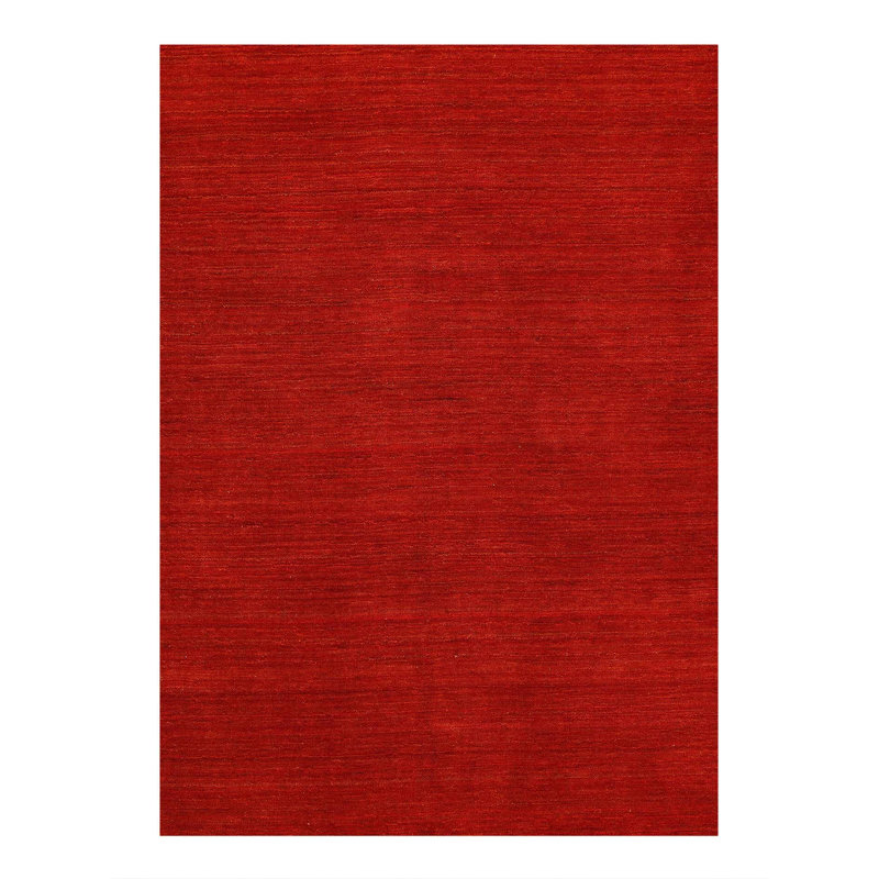 Canvello Gabbeh Red Area Rugs For Living Room - 6' X 9'2''