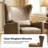 Alexis Transitional Faux Leather Manual Recliner with Wingback Design-1853707006