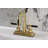 Kingston Brass Kaiser Two-Handle 3-Hole Deck Mount 4" Centerset Bathroom Faucet with Brass Pop-Up-95752642