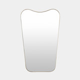 Organic Rectangle Stainless Steel Framed Wall Mirror