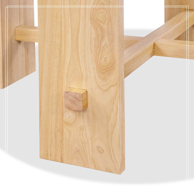 Indoor Solid Wood Dining Table, Natural