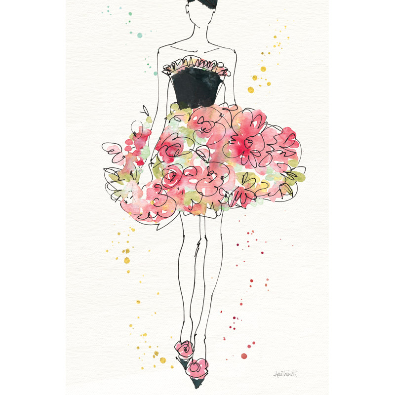 Mode florale II, H 30 po x l 20 po