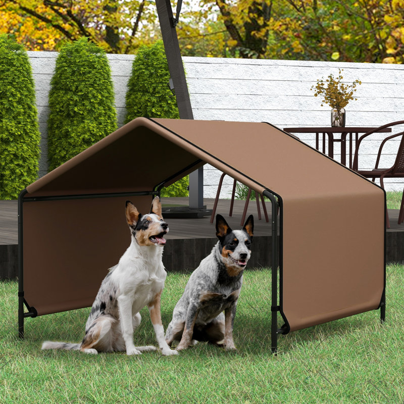 Tente d'extérieur pour chien confortable - abat-jour portable brun