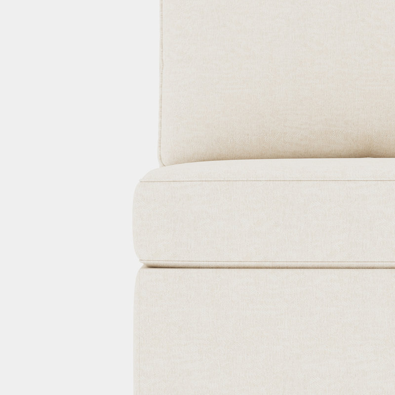 Canapé modulaire Luxema, Beige, H 32 po x l 129 po x P 124 po