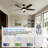 54'' Dimmable Ceiling Fan With Lights And Remote Control, 3CCT Reversible DC Motor, 6-Speed Timer Ceiling Fan