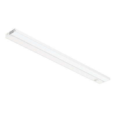 Inlight 24-inch 3 Colour Levels LED Under Cabinet Lighting, Hardwired or Plugged-in, Selectable White 2700K/3000K/4000K, Dimmable, White Finished, IN-0210-3
