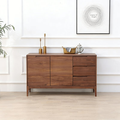 Japanese-Style Double-Door Buffet Table