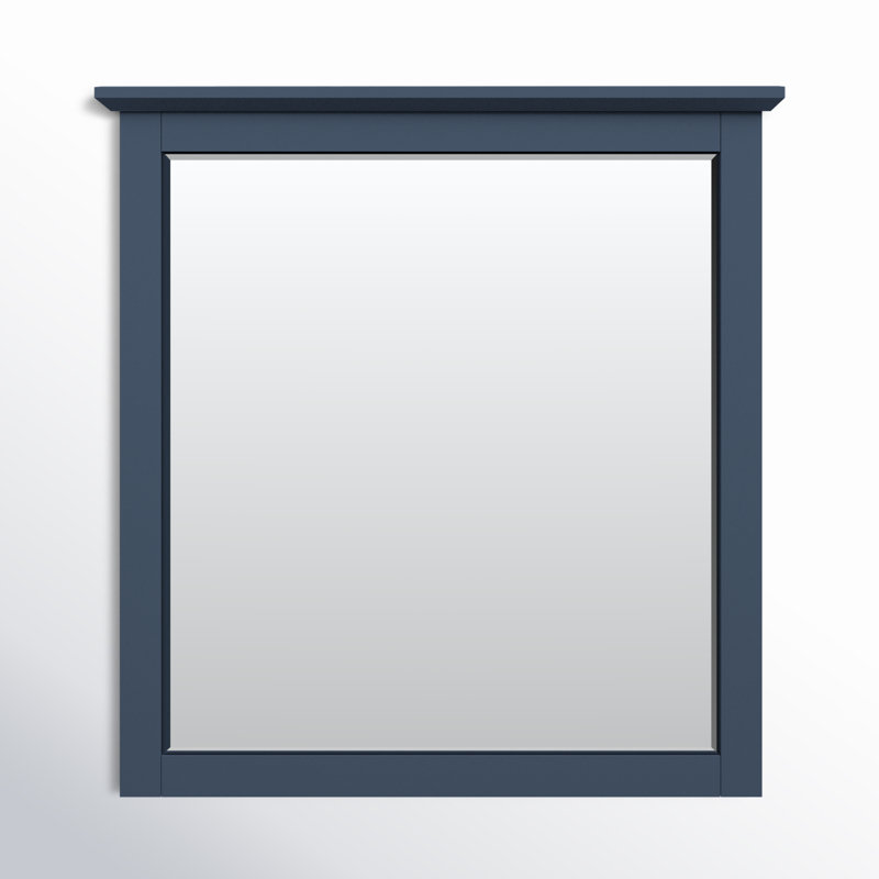 Monza Wood Rectangle Wall Mirror, Wild Oats Brown