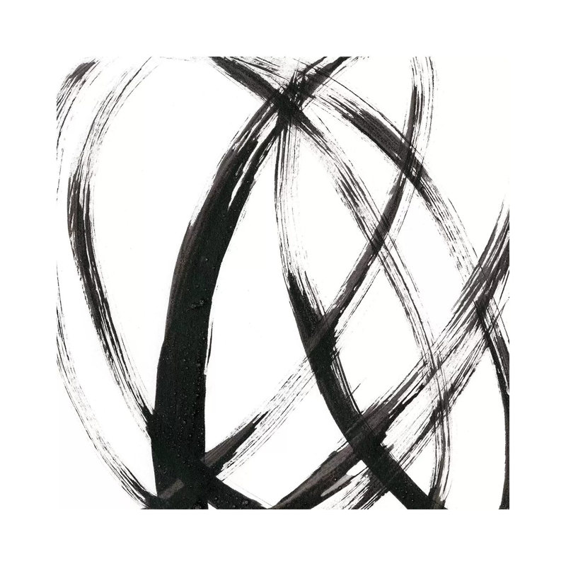 Linear Expression III by J. Holland - Wrapped Canvas Painting, 30.48 cm H x 30.48 cm W