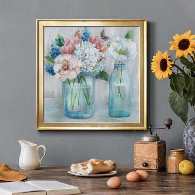 Country Bouquet - Peinture sur toile encadrée