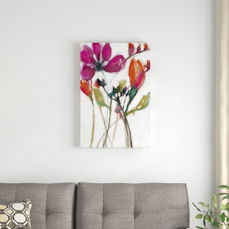 Vivid Arrangement II, peinture sur toile, H 30 po x l 20 po