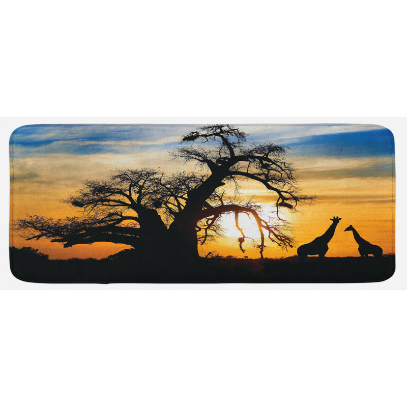 Eclectic Synthetic Kitchen Mat