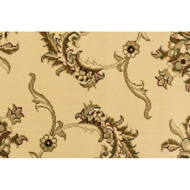 Tapis ivoire/noir Atterbury, Tapis de couloir : 2 pi 2 po x 7 pi 7 po