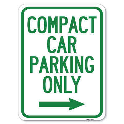 Compact Car Parking Only (With Right Arrow)/24251